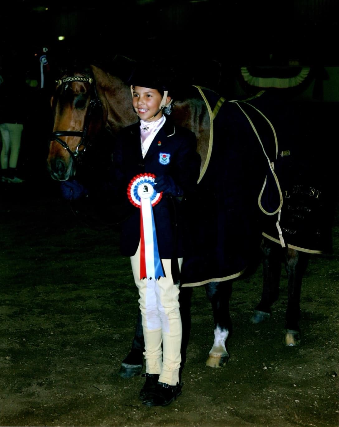 Grace Kay as a child with her pony